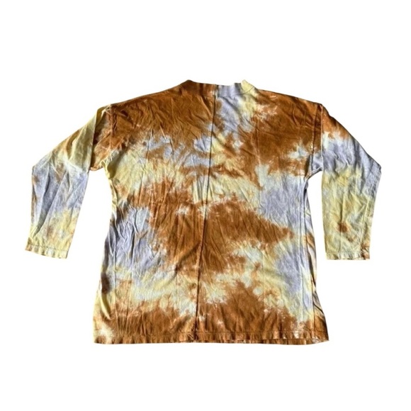 Free People Small Be Free Lilac Woods Tie Dye Long Sleeve Tee Shirt - Picture 6 of 8